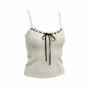 Storia Cream Crochet Tank Small NWT